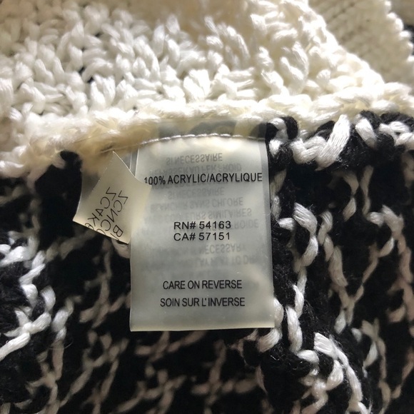 CALVIN Klein NWOT Black & White Knit Turtleneck Sweater XS - Picture 7 of 8